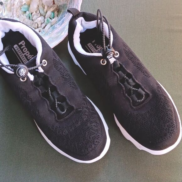 Propet Travelactiv Black Preferred Ortholite Sneakers - Picture 2 of 10